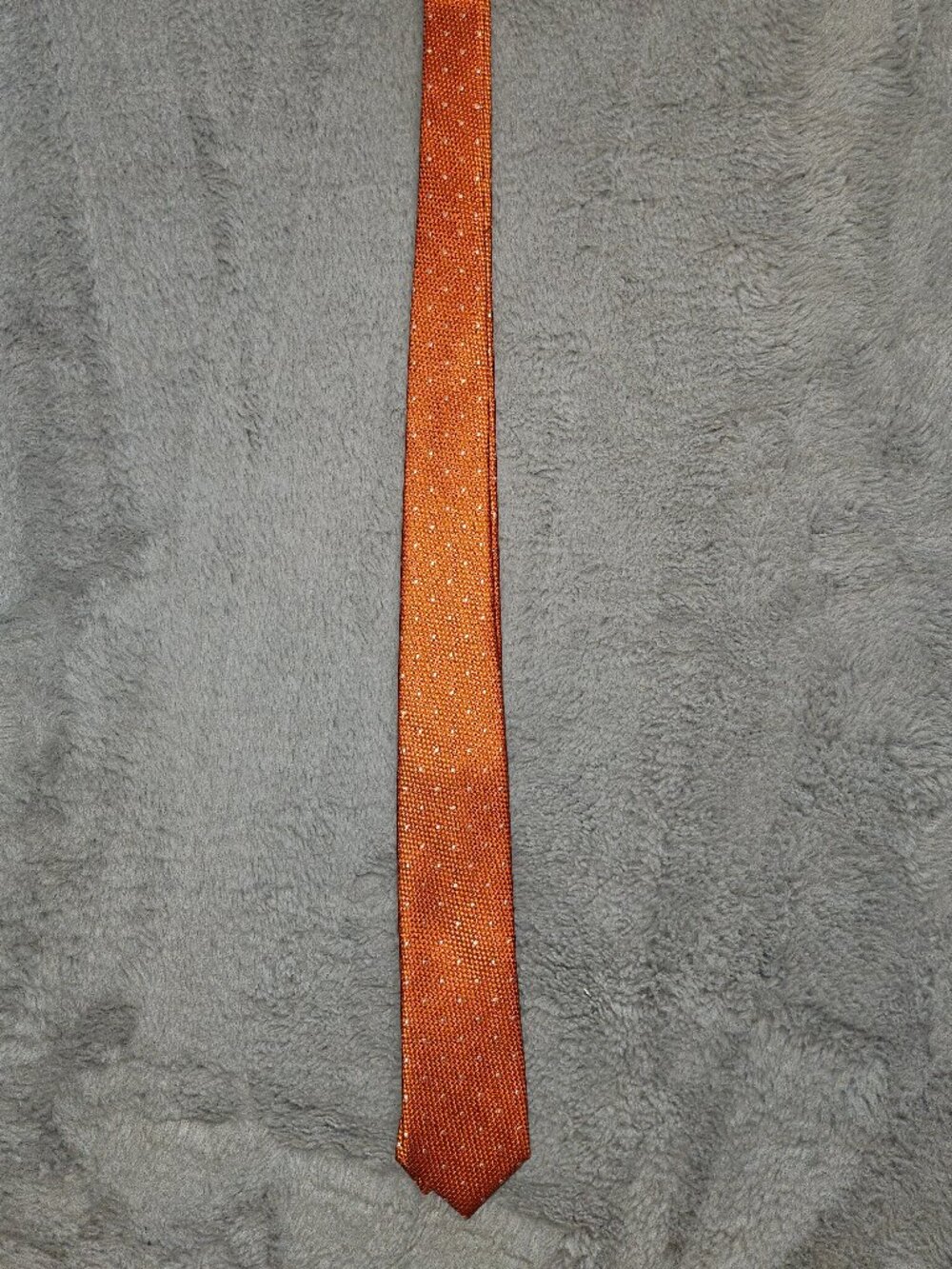 The Tie Bar Silk Orange Micro-dot tie